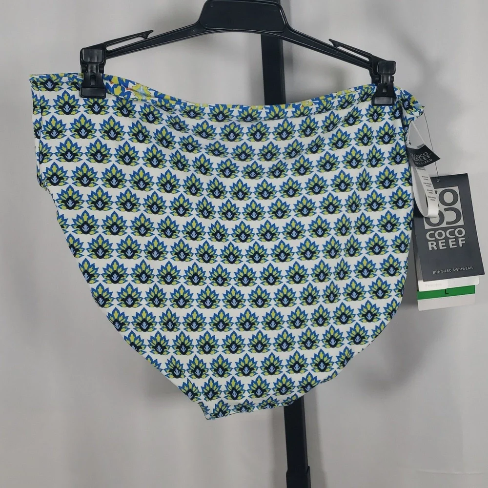 Coco Reef Verso High Waist Reversible Bikini Bottom -‎ Grecian Tile - SZ L - NWT - Picture 9 of 11
